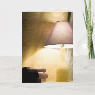 Carte lampe brillante avec vieux livres impressionnonism