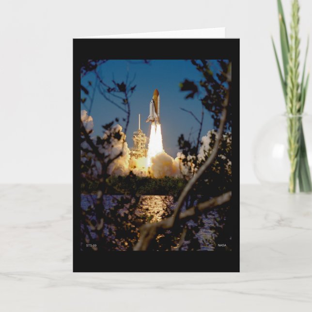 Carte Lancement de la navette spatiale STS-99 (Devant)