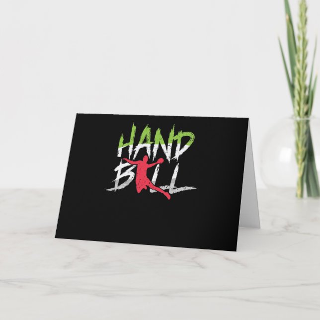 Carte Lancer de balle de handball (Devant)