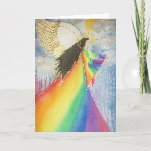 Carte L'ange arc-en-ciel (Devant)