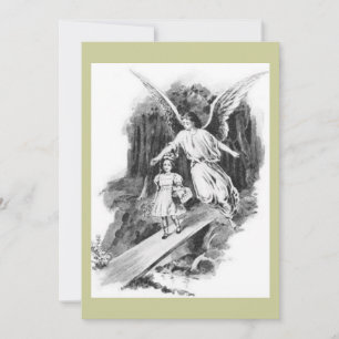 Carte L'Ange Garder Une Fille