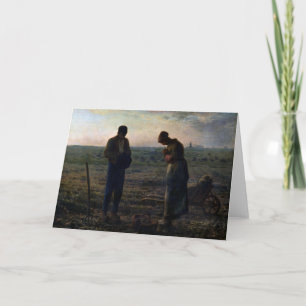 Carte L'Angelus, Jean-François Millet