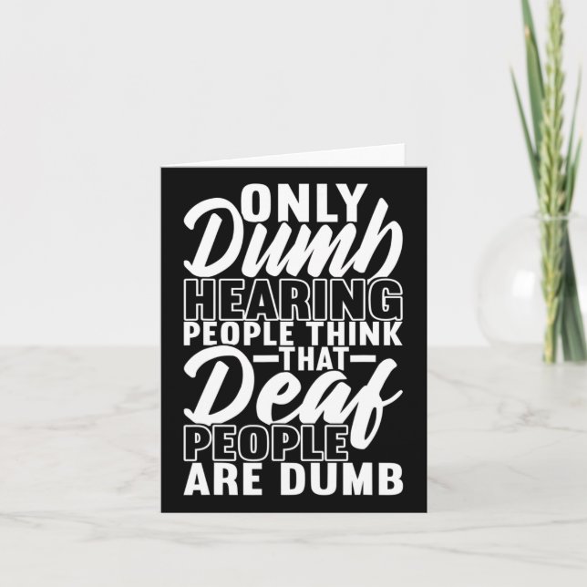 Carte Langue des signes américaine Sensibilisation des s (Devant)