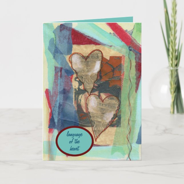 Carte "Langue du coeur" (Devant)