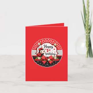 Carte L'anniversaire de Little Ladybug