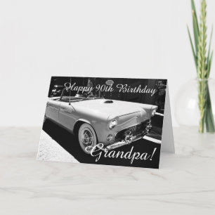Carte L'anniversaire du grand-papa - voiture ancienne