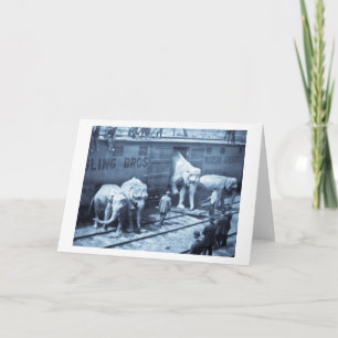 Carte Lanterne magique Diapositive Sonnerie Bros Elephan