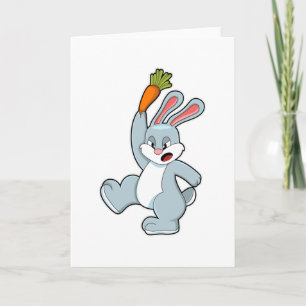 Carte Lapin avec carotte