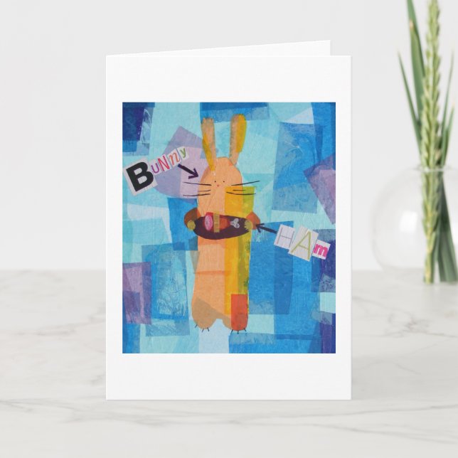 Carte Lapin Avec Jambon (Devant)