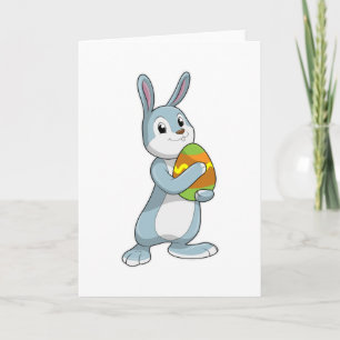 Carte Lapin avec oeuf