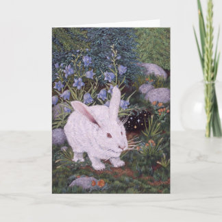 Carte Lapin blanc, par Darlene P. Coltrain