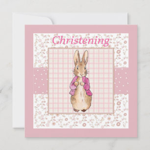 Carte Lapin classique dans une veste rose