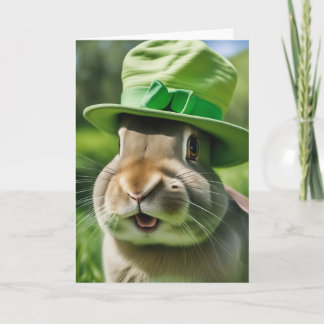 Carte Lapin de la Saint Patrick