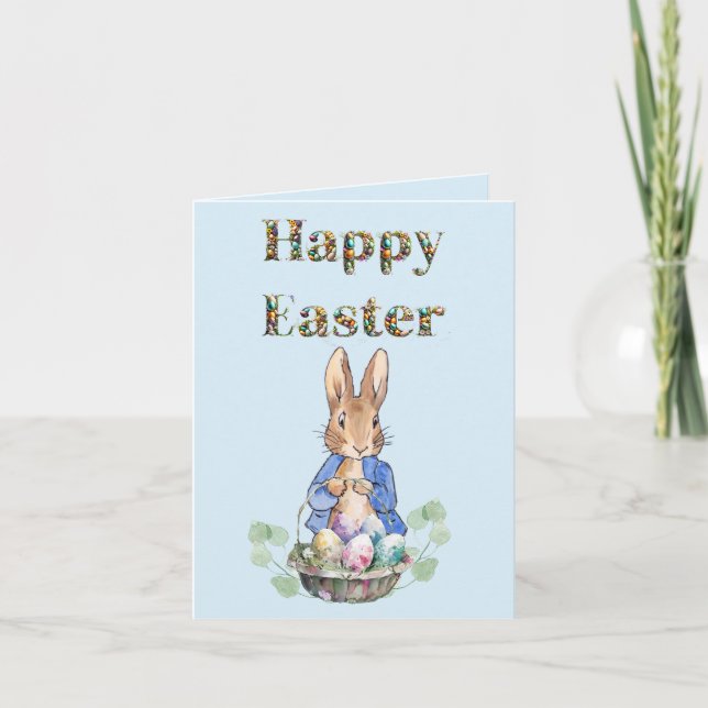 Carte lapin de Pâques (Devant)