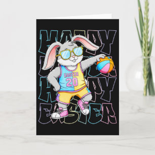 Carte Lapin de Pâques Cool Sketll Joyeuses Pâques Pour E
