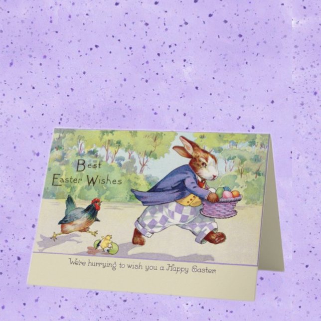 Carte Lapin de Pâques heureux  (Créateur téléchargé)