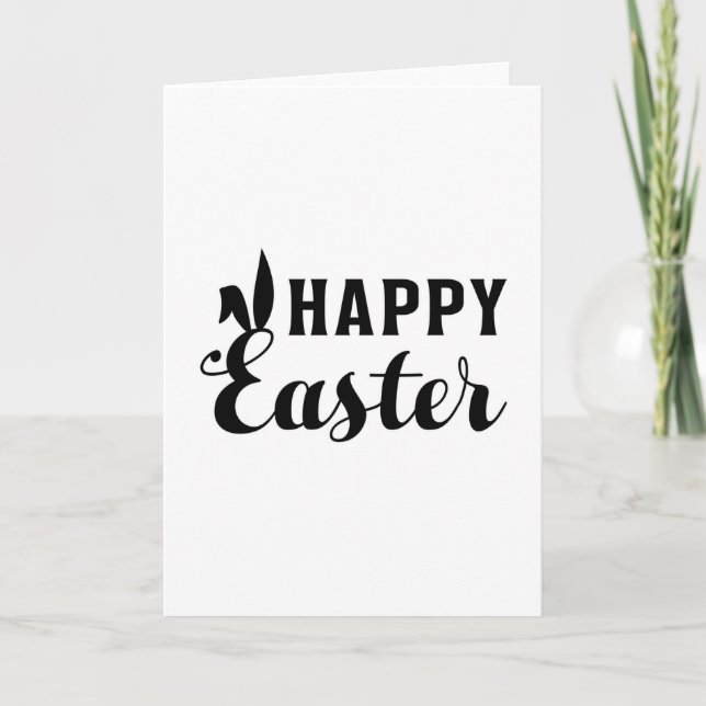 Carte Lapin de Pâques Joyeuses Pâques Œuf Mignon Idée Ca (Devant)