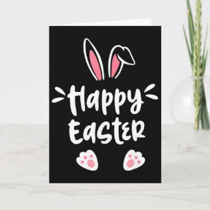 Carte Lapin de Pâques Joyeux Printemps Œuf de Pâques Hom