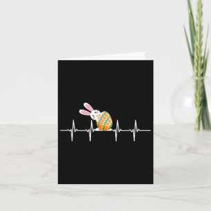 Carte Lapin de Pâques Oeuf de Pâques Coeur battement Coe