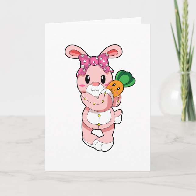 Carte Lapin en jouet (Devant)