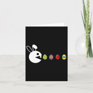 Carte Lapin Joyeux Chasse d'Œufs de Pâques Jeu Vidéo Jou