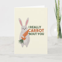 Lapin mignon jeu de mots sur les carottes - Je me 