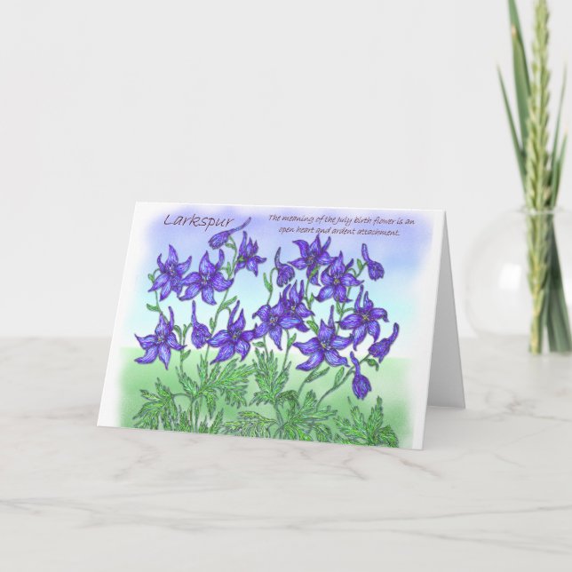 Carte Larkspur (Devant)