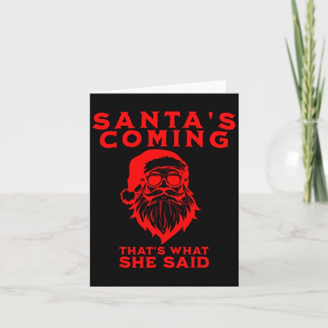 Carte L'arrivée du Père Noël C'est Ce Qu'elle a Dit Inap (Devant)