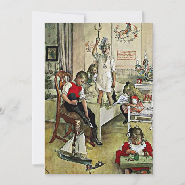 Carte Larsson - Noël matin (Devant)