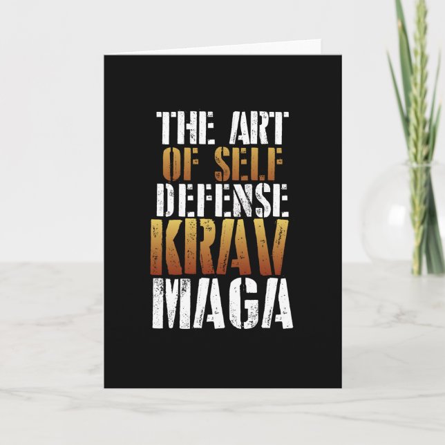 Carte L'art de krav maga (Devant)