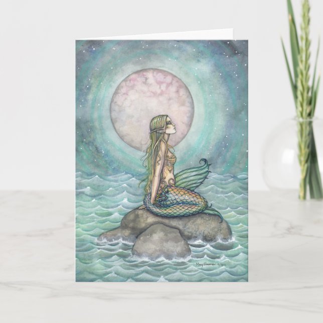 Carte L'art de la sirène d'Imaginaire de mer Pastel (Devant)