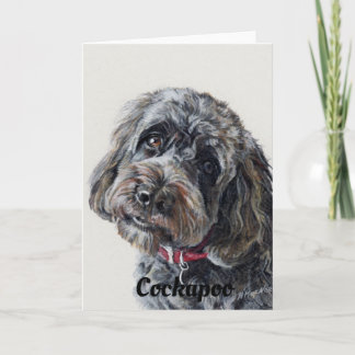 Carte L'art du chien Cockapoo