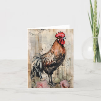 Carte L'art du coq de poulet