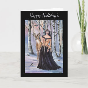 Carte L'art du imaginaire Lady Chickadee par Renee Lavoi