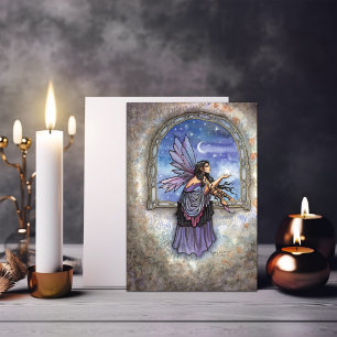Carte L'Art Imaginaire Fée De Fenêtre Enchantée