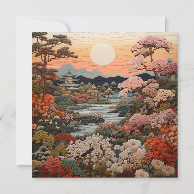 Carte L'Art Traditionnel De La Tapisserie Japonaise (Devant)