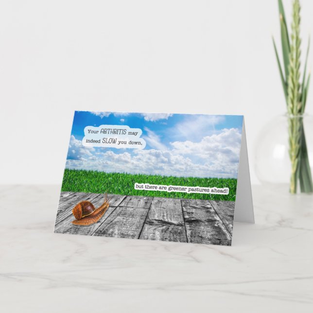 Carte L'arthrite s'emballe bien (Devant)