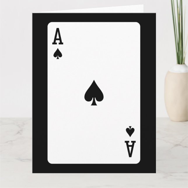 Carte L'as des pique (Devant)