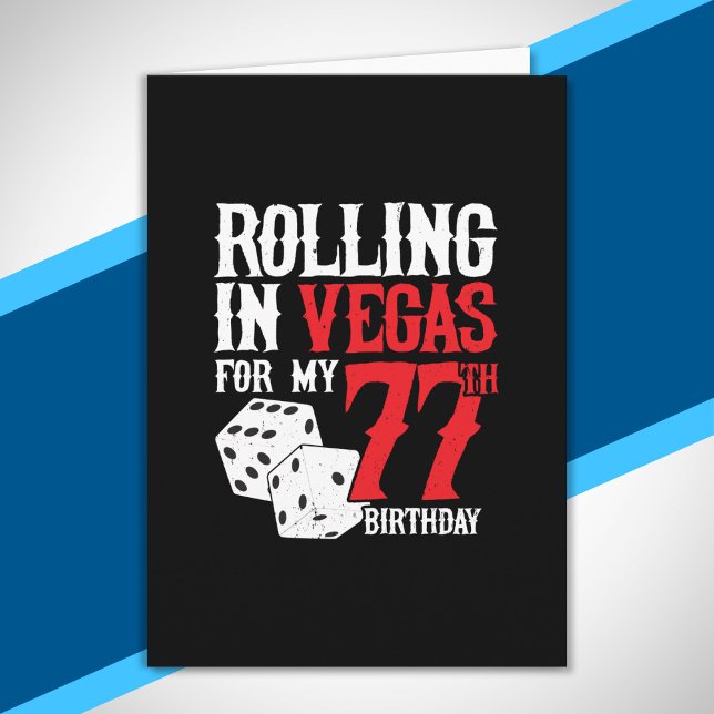 Carte Las Vegas 77th Birthday Party (Créateur téléchargé)