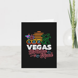 Carte Las Vegas Anniversaire Fête Rétro Soleil Anniversa