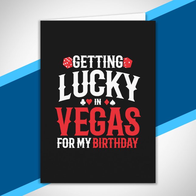 Carte Las Vegas Anniversaire - Obtenir de la chance à Ve (Créateur téléchargé)