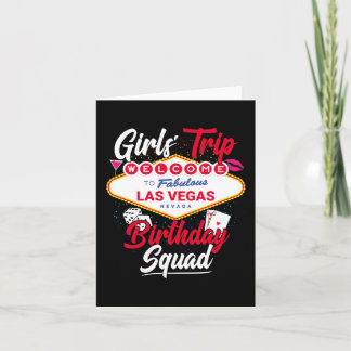 Carte Las Vegas Birthday Girl Trip Vegas Birthday Squad