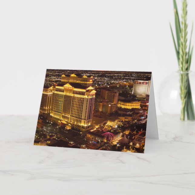 Carte Las Vegas Strip la nuit (Devant)