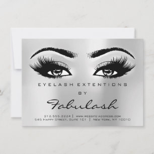 Carte Lash Extension Instructions de post-soins Silver G