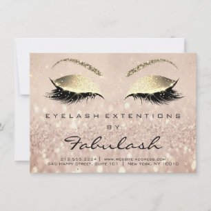 Carte Lashes Extension de soins postérieurs Instruction