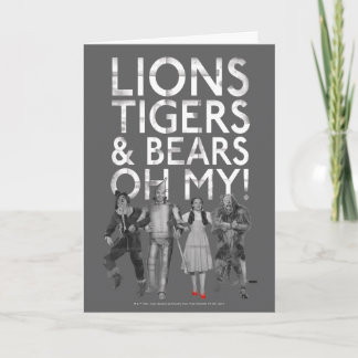 Carte L'Assistant D'Oz™ | Lions Tigers & Ours Oh My!