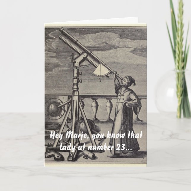 Carte l'astronome (Devant)
