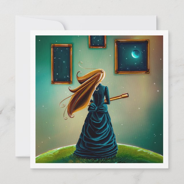 Carte L'astronome - Mini impression (Devant)