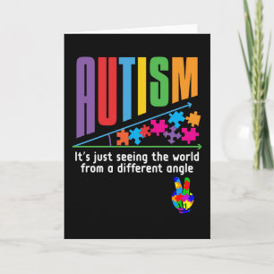 Carte L'autisme, c'est juste voir le monde sous un angle