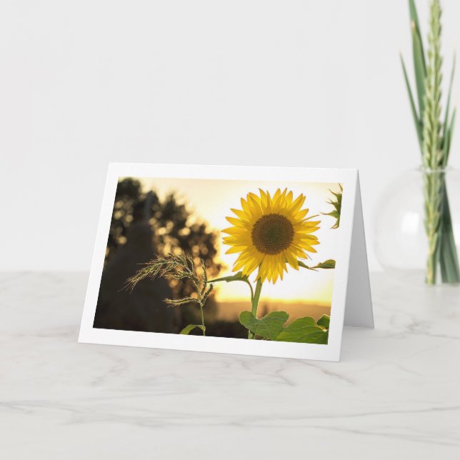 CARTE L'AUTOMNE EST LÀ ET MERCI EST PROCHE (Devant)